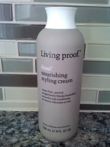 Living Proof Nourishing Styling Cream.... so good, it's ridiculous!